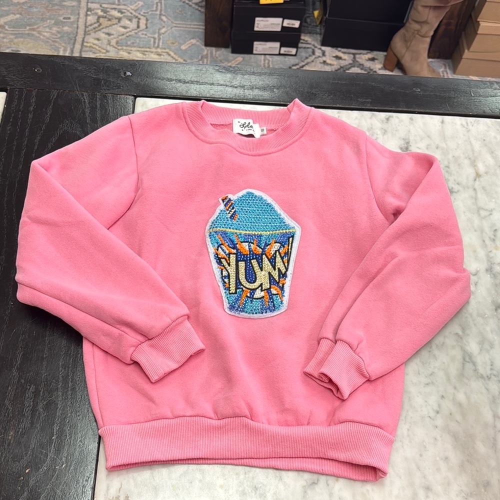 Lola + The Boys Pink Crewneck
